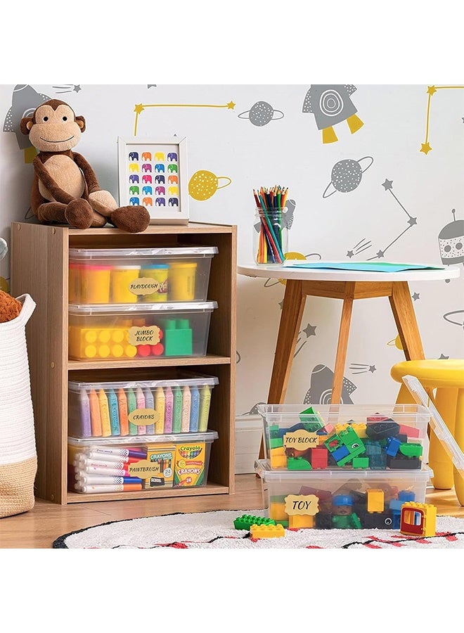 3 لفات 900 قطعة ملصقات هدايا لاصقة من ورق الكرافت ملصقات متعددة الأغراض لعلب التوابل والزيوت العطرية وصناديق تخزين مستحضرات التجميل وحاويات الطعام وعلب ماسون والحرف اليدوية والهدايا - Image 3